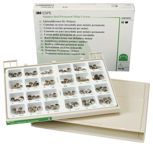 3M Stainless Steel Permanent Molar Kit, PO-96