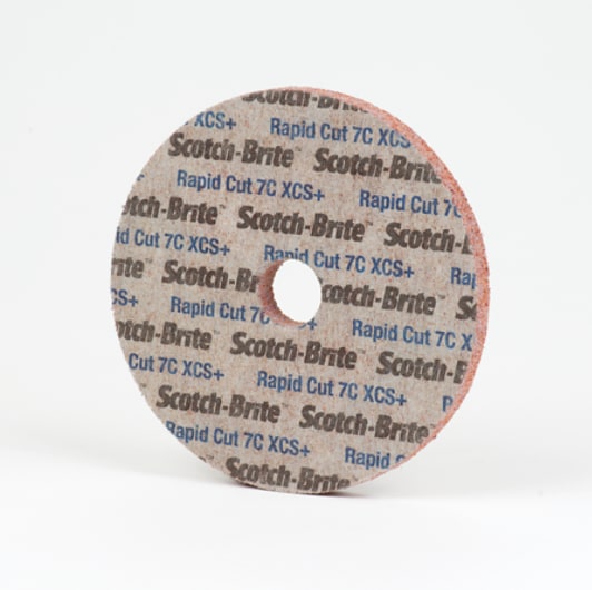 Scotch-Brite(TM) Rapid Cut Unitized Wheel, 6 in, 7C XCS+