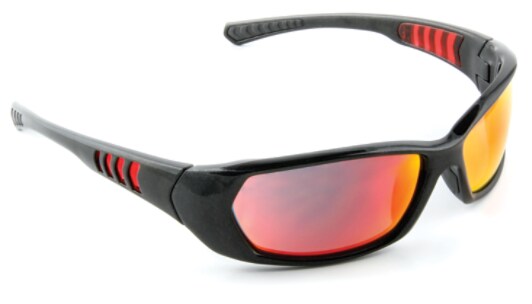 3M Safety Sunwear SS1629AS-B Blk Frm Red Mrror AS Lns 10ea/cs