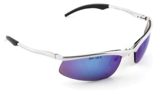 3M Safety Sunwear SS1428AS-S SlvrAlumFrm BluMrror AS Lns 10ea/cs