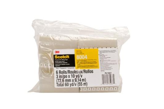 Scotch(R) Fingerprint Lifting  Tape 8004 Clear, 3 in x 10 yd