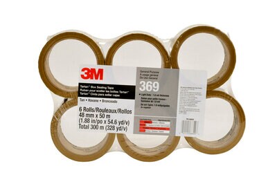 Tartan(TM) General Use Box Sealing Tape 369 Tan