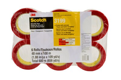 Scotch(R) CHECK SEAL BEFORE ACCEPTING Box Sealing Tape 3199