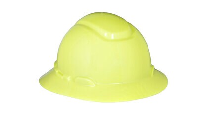 Hi-Vis Yellow Full Brim H-800 Hard Hat