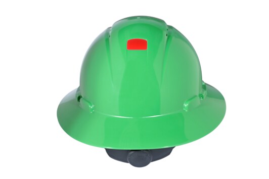 Green Vented Full Brim H-800 Hard Hat