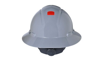 Gray Full Brim Vented H-800 Hard Hat