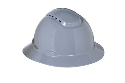 Gray Full Brim Vented H-800 Hard Hat