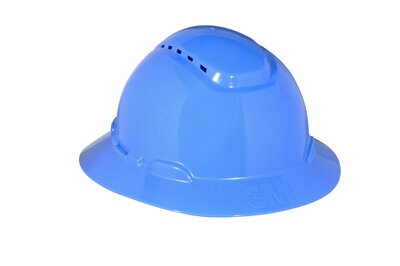 Blue Vented Full Brim H-800 Hard Hat