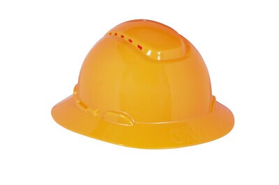 Orange Vented Full Brim H-800 Hard Hat