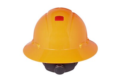 Orange Vented Full Brim H-800 Hard Hat