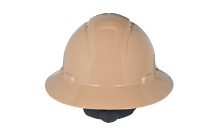 Tan Vented Full Brim H-800 Hard Hat