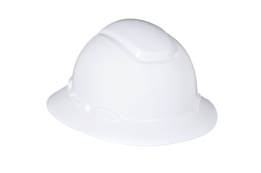 White Full Brim H-800 Hard Hat