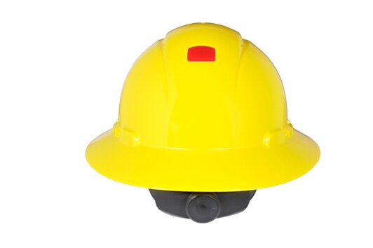 Yellow Vented Full Brim H-800 Hard Hat