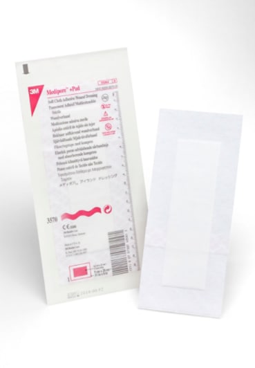 Medipore +Pad Soft Cloth Adhesive Wound Dressing 3570, white