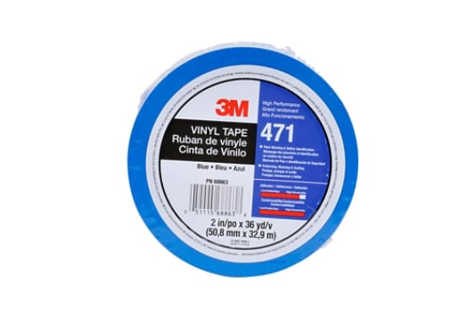 3M(TM) Vinyl Tape 471 Blue, 2 in x 36 yd