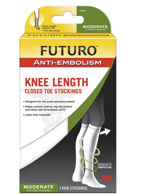FUTURO(TM) Anti-Embolism Knee Length Stockings (Closed Toe)