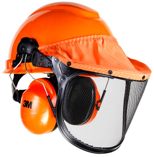 Lumberjack HardHatSys, PinlckSuspnsn,MeshVisor,Earmuffs H-706PFK
