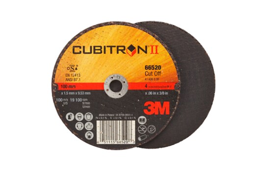 3M(TM) Cubitron(TM) II Cut-Off Whl T1,(66520) 4x.06x3/8in