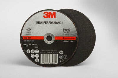 3M(TM) High Performance Cut-Off Whl T1,(66560) 4x.035x1/4in