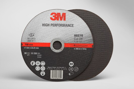 3M(TM) High Performance Cut-Off Whl T1,(66570) 6x.045x7/8in