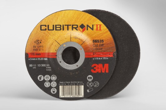 3M(TM) Cubitron(TM) II Cut-Off Whl T27,(66535) 4.5x.125x7/8in