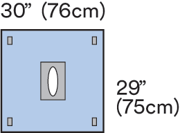 Adhesive Aperture Drape Oval Adhsv Aperture Illus 9029
