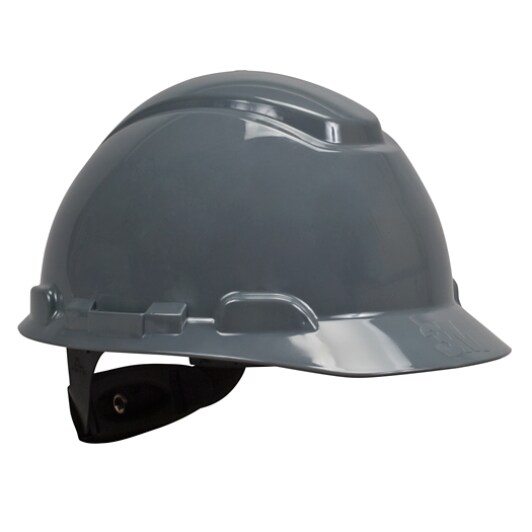 3M(TM) Hard Hat, Gray 4-Point Ratchet Suspension H-708R