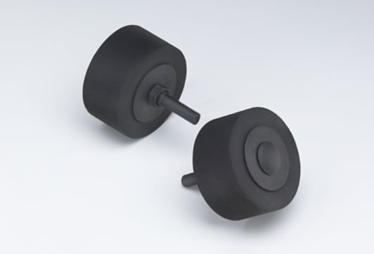 3M(TM) Rubber Cushion Polishing Wheel 45129, 2" x 1" x 1/4"