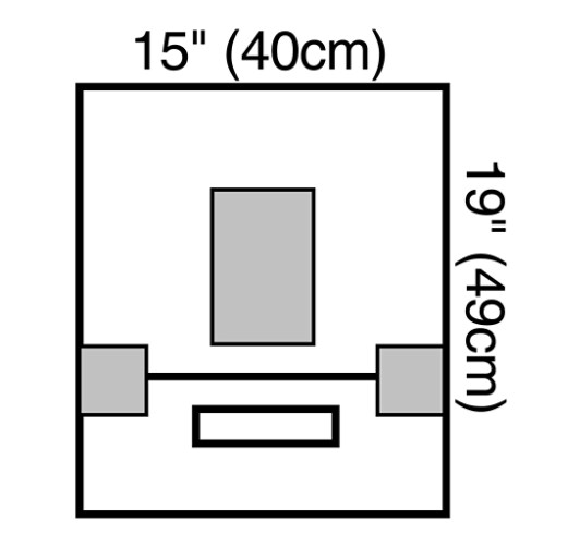 Small Drape with Incise Film and Pouch Clr Plastic Illus 1023