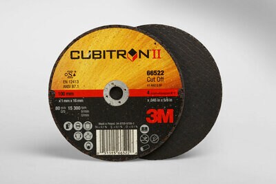 3M(TM) Cubitron(TM) II Cut-Off Whl T1,(66522) 4x.045x5/8in