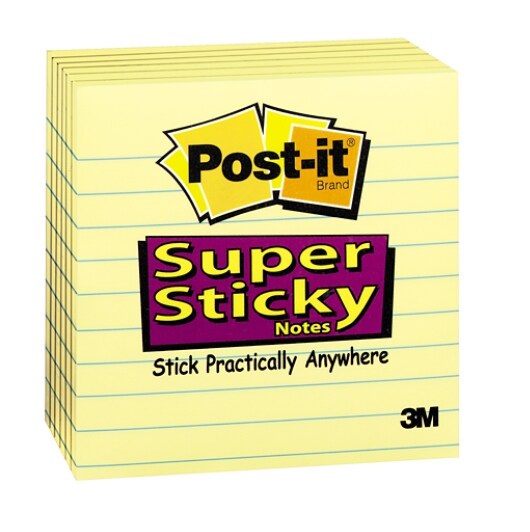 Post-it(R) Super Sticky Notes 675-6SSCY RGB