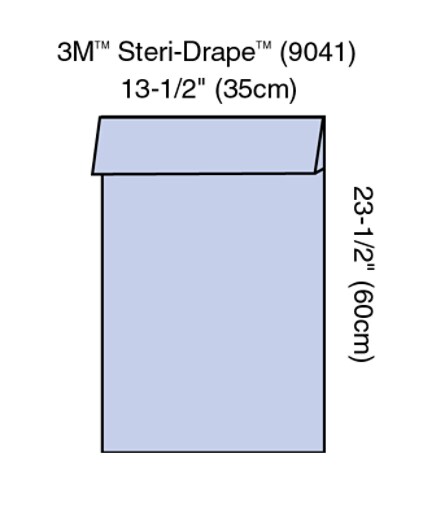 3M Steri-Drape Legging 3M Absorbent impervious matrl, Illus 9041