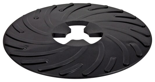 3M� Disc Pad Face Plate 81729, Ribbed, Black, 9"