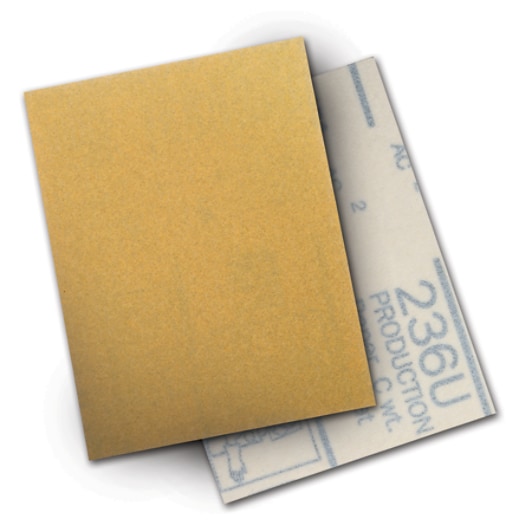 3M� Hookit� 236U 3"x4" Sheets-Grades P150 P180 P220 P320 P400