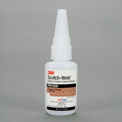 3M™ Scotch-Weld™ Plastic & Rubber Instant Adhesive PR1500, 1 oz