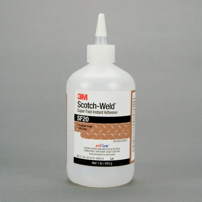 3M™ Scotch-Weld™ Super Fast Instant Adhesive SF20, 1 lb.