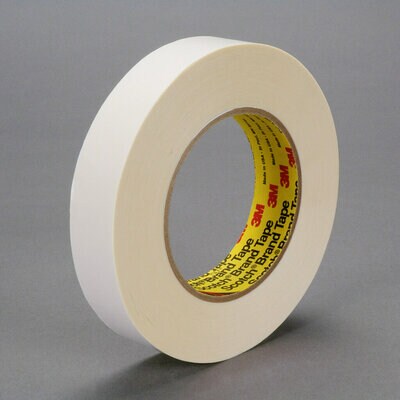 Repulpable Web Processing Double Coated Tape R3227 White, 1 inch