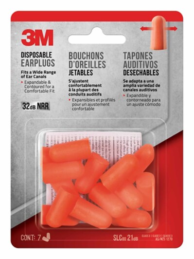 92077 Tekk Protection(TM) Disposable Earplugs