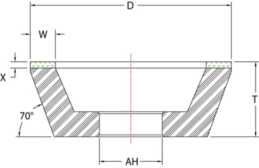 3M(TM) Wheels for End Work Shape - 11A2 Graphic