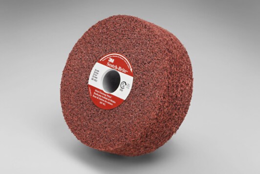 Scotch-Brite(TM) Metal Finishing Wheel, 6 in x 2 in x 1 in 5AMED