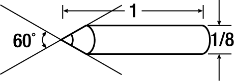 3M(TM) Phono-Point Dressing Tool - P0560S2 - 60 Degree