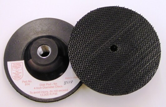 3M(TM) Disc Pad Holder 914, 4" x 1/8" x 3/8" M14-2.0 Internal