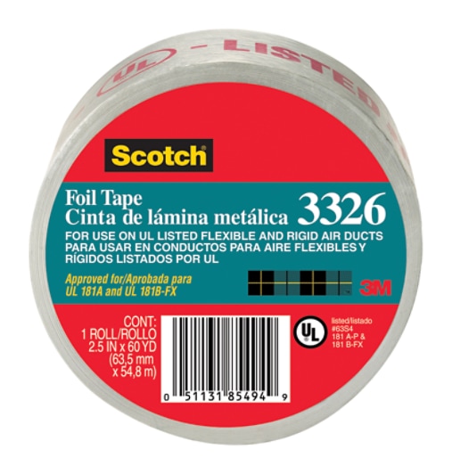 3326, Scotch® Aluminum Foil Tape 3326, 60 yds