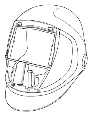 Speedglas 9100 welding shield without ADF