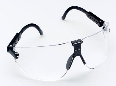 Lexa Large Black Temple Clear DX Lens 15100-00000-20