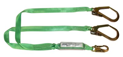 6 ft Shock Absorb Dual Leg Lanyard 0241 Rebar Hooks 3530-DE-0241