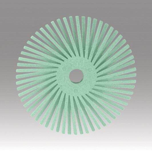 cotch-Brite(TM) Radial Bristle Disc Thin Bristle, 3/4 in, Lt Grn