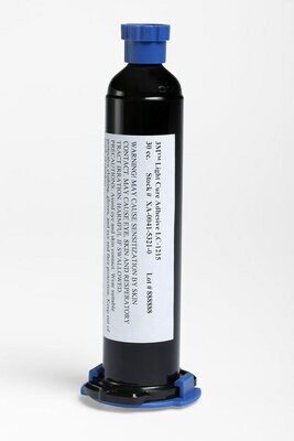 3M(TM) Light Cure Adhesive LC1215 syringe standing on end