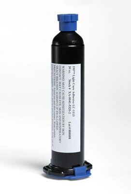 3M(TM) Light Cure Adhesive LC1113 syringe standing on end