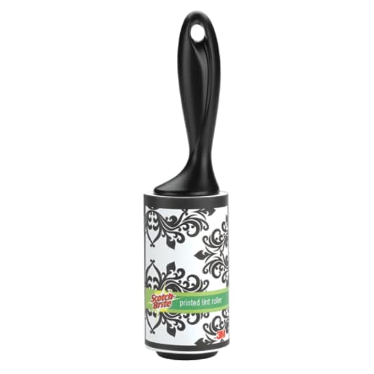 836DRB Scotch-Brite Printed Lint Roller, Baroque Pattern